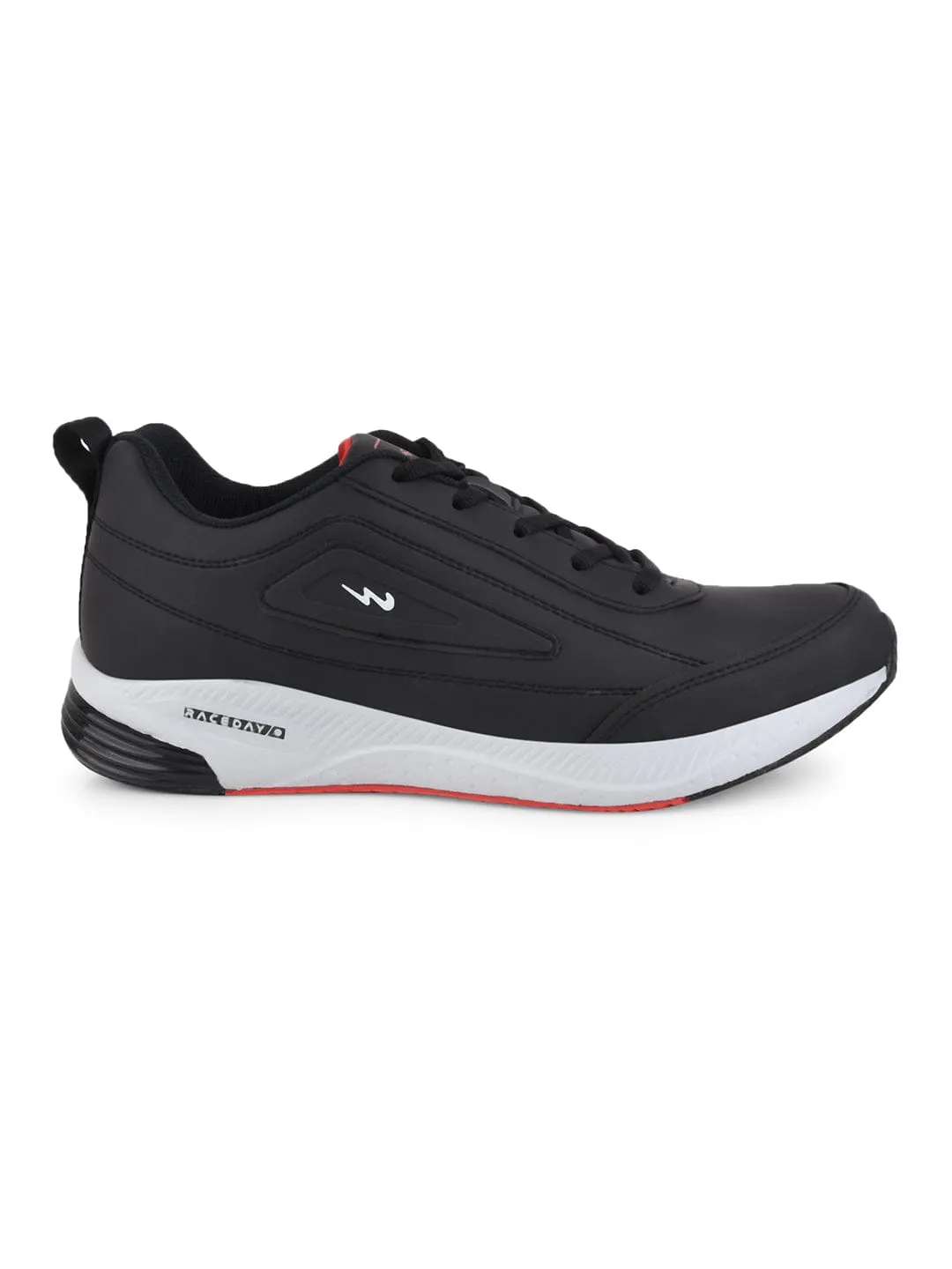 DUSK Black Men's Running Shoes sold by Campus Shoes