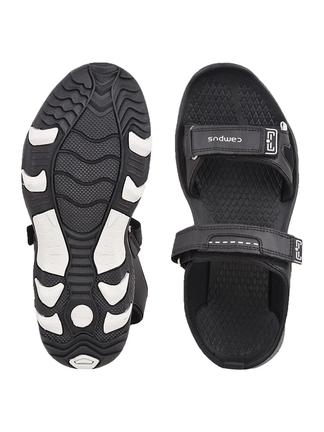 GC-2201 Black Men's Sandals sold by Campus Shoes product image thumbnail 4