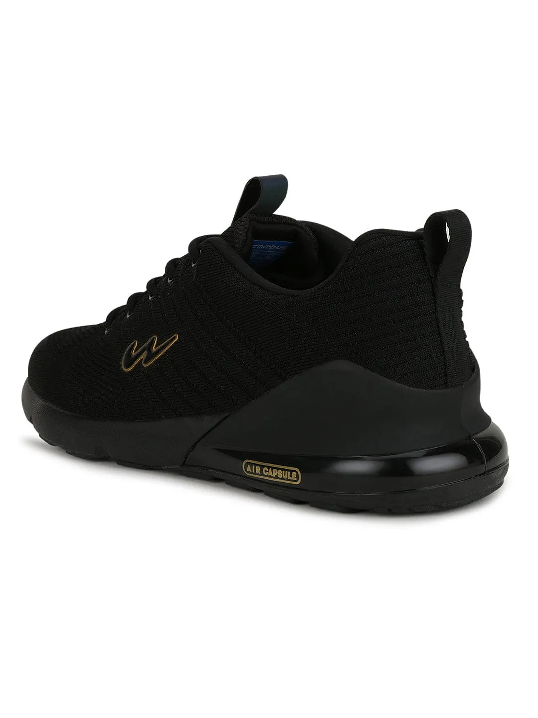 MIKE N Black Men's Running Shoes sold by Campus Shoes product image thumbnail 3