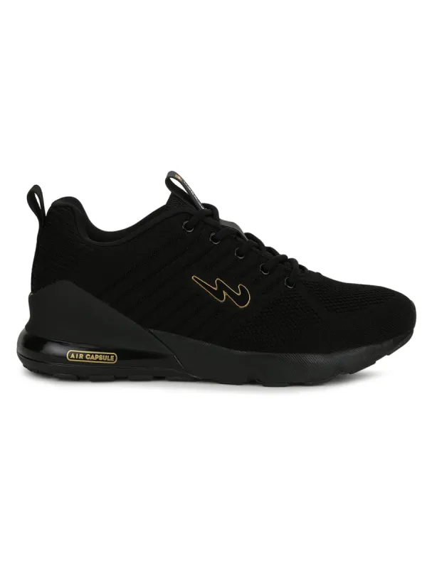 MIKE N Black Men's Running Shoes sold by Campus Shoes