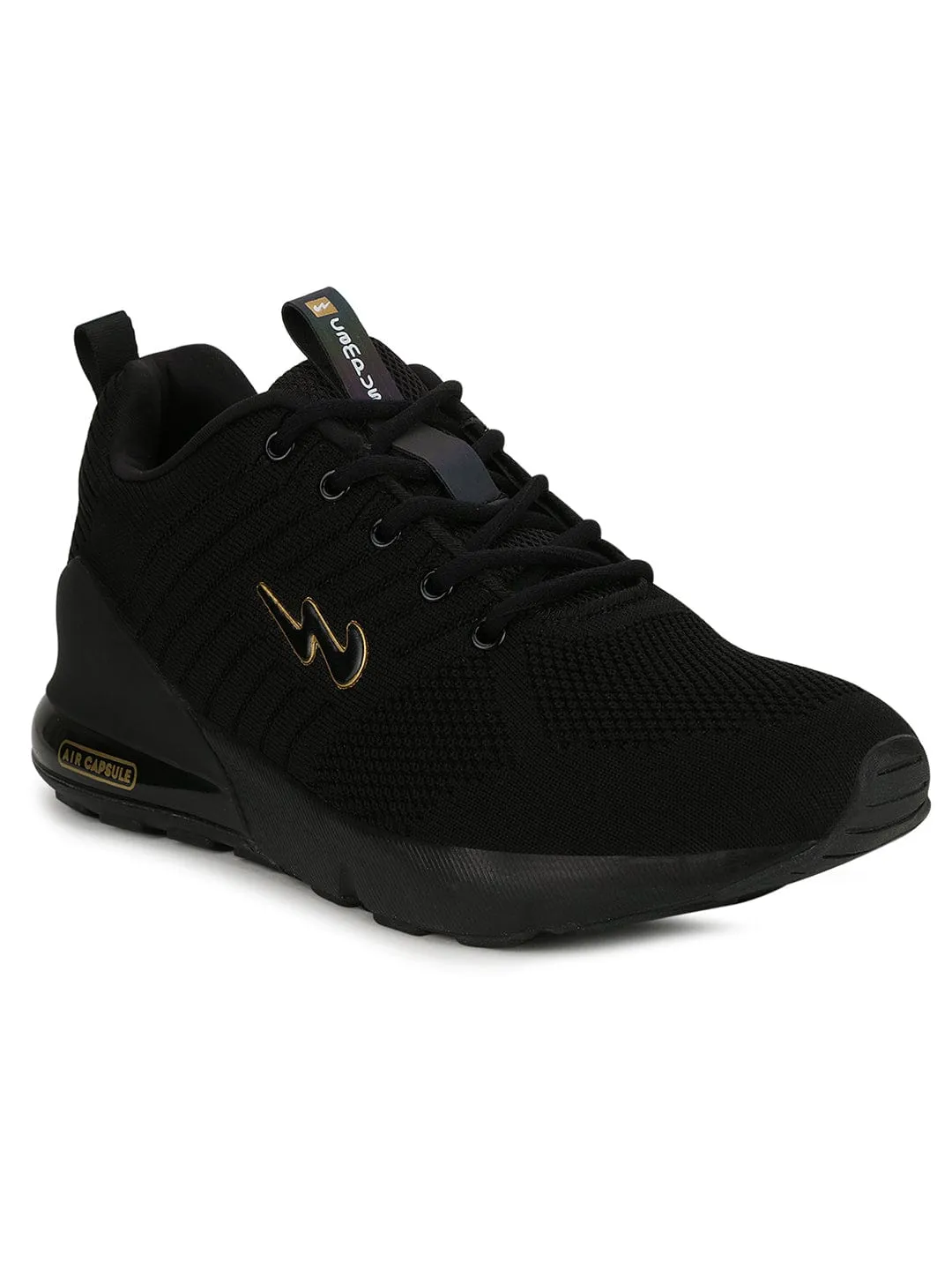 MIKE N Black Men's Running Shoes sold by Campus Shoes product image thumbnail 2