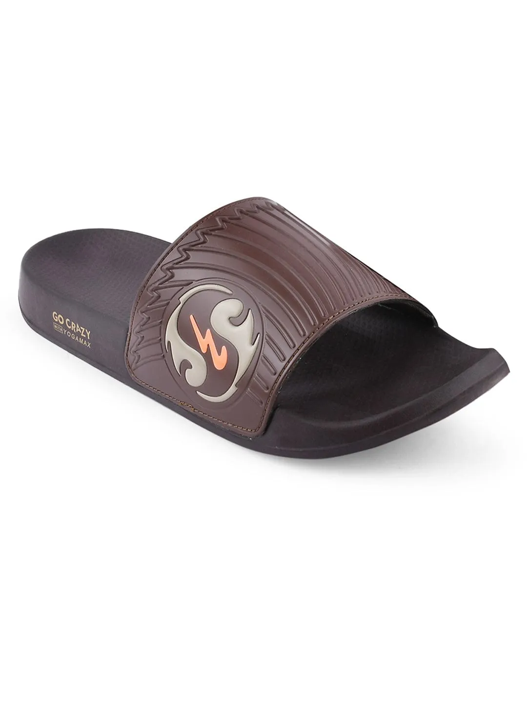 SL-430 Brown Men's Slides sold by Campus Shoes
