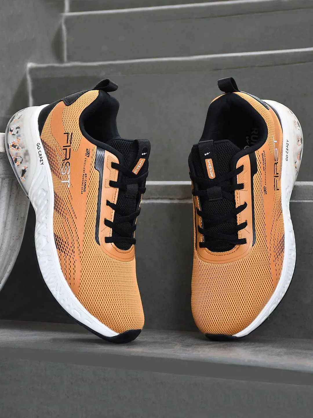 FIRST Yellow Men's Running Shoes sold by Campus Shoes product image thumbnail 5