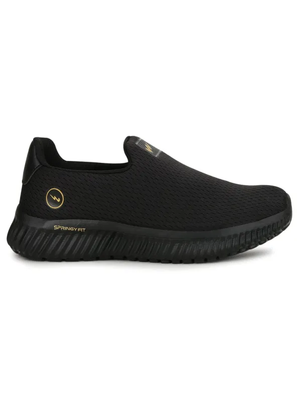 OXYFIT N Black Men's Walking Shoes sold by Campus Shoes