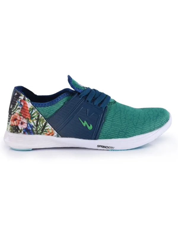 BELLA Green Women's Running Shoes sold by Campus Shoes