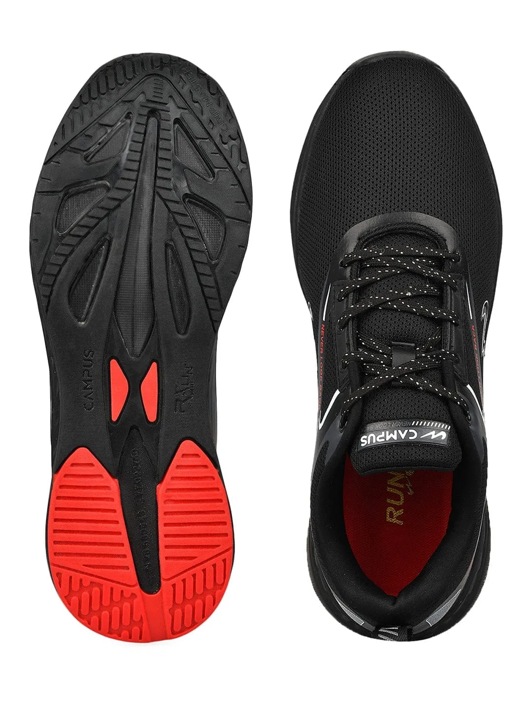 CAMP-DELIGHT Black Men's Running Shoes sold by Campus Shoes product image thumbnail 4