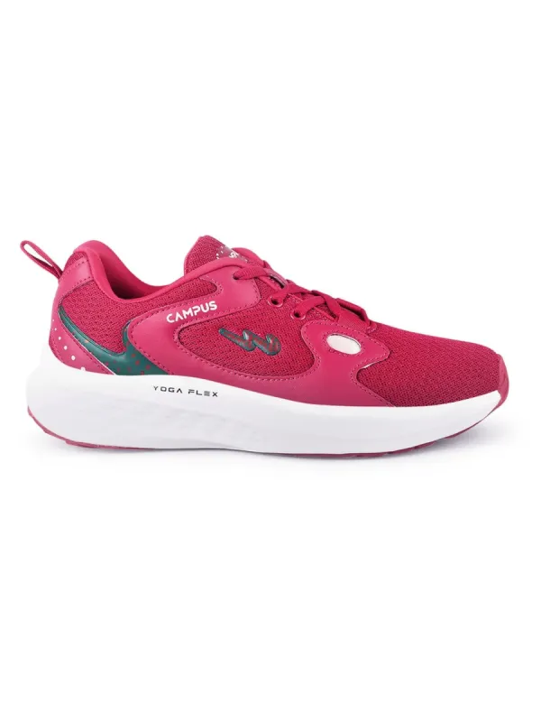 CAMP-GLITTER Red Women's Sneakers sold by Campus Shoes