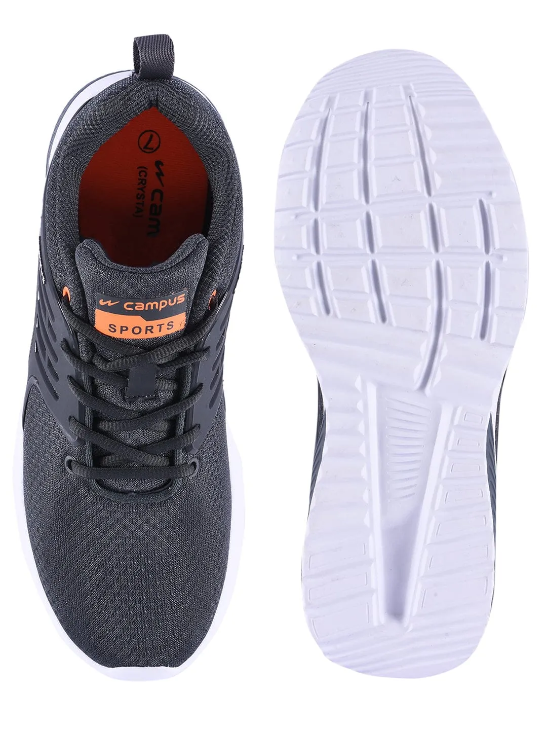 CRYSTA Pro Grey Men's Running Shoes sold by Campus Shoes product image thumbnail 4