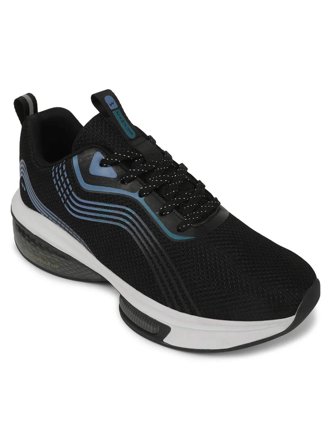 LAM Black Men's Running Shoes sold by Campus Shoes product image thumbnail 2