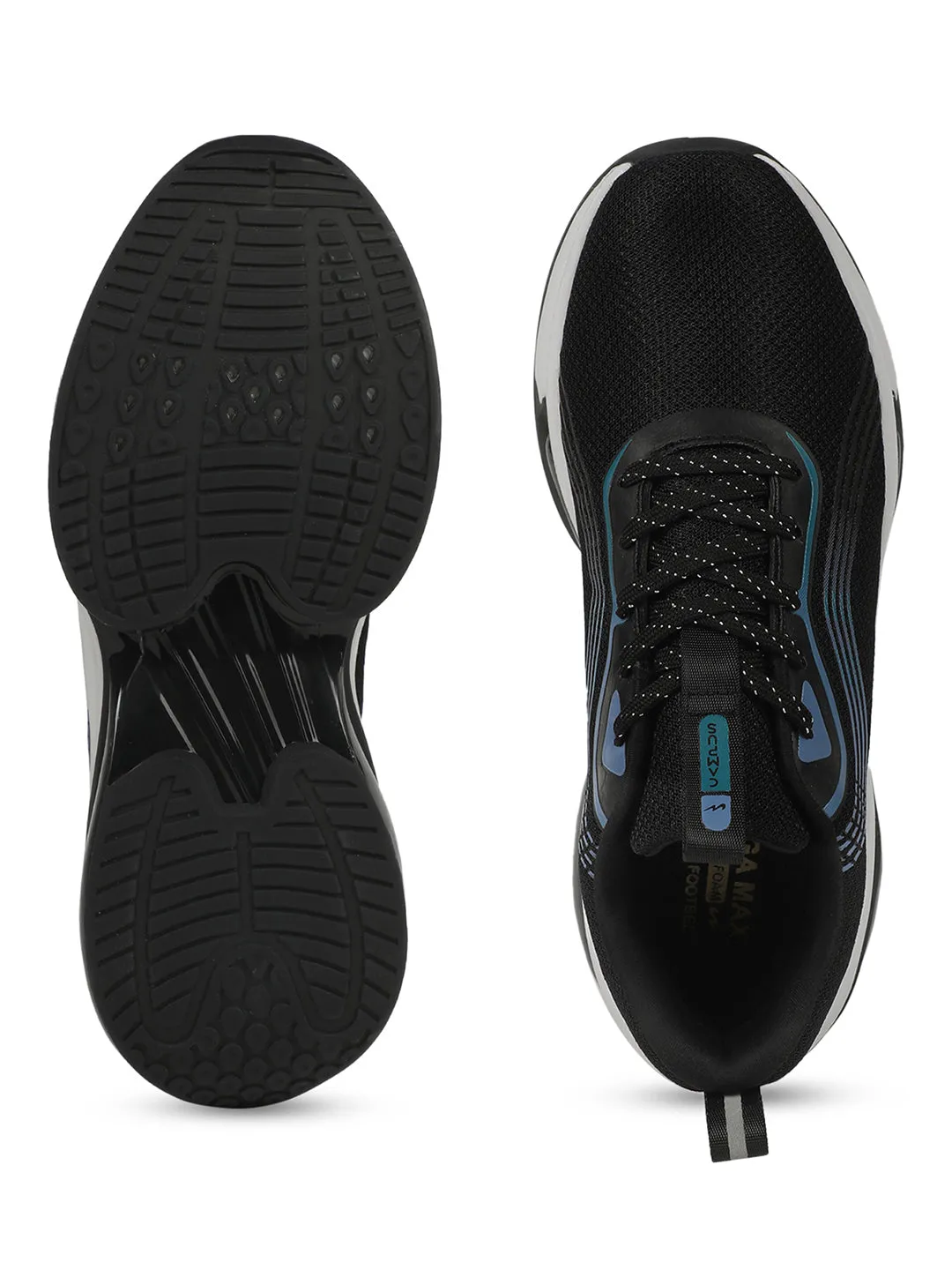 LAM Black Men's Running Shoes sold by Campus Shoes product image thumbnail 4