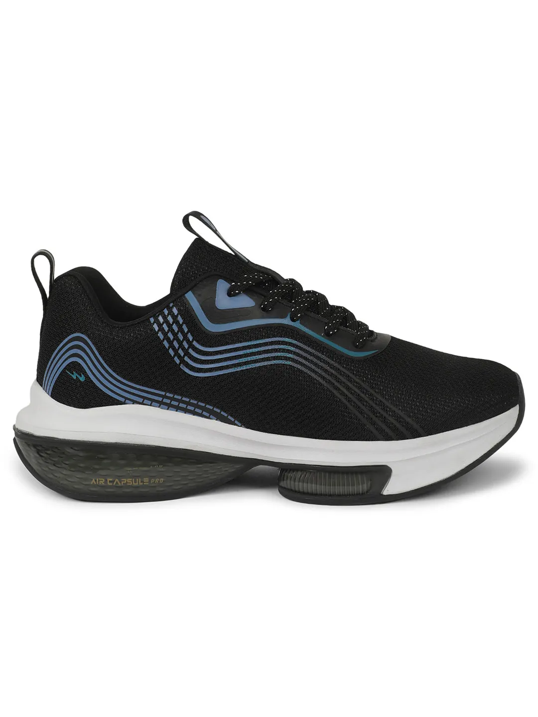 LAM Black Men's Running Shoes sold by Campus Shoes