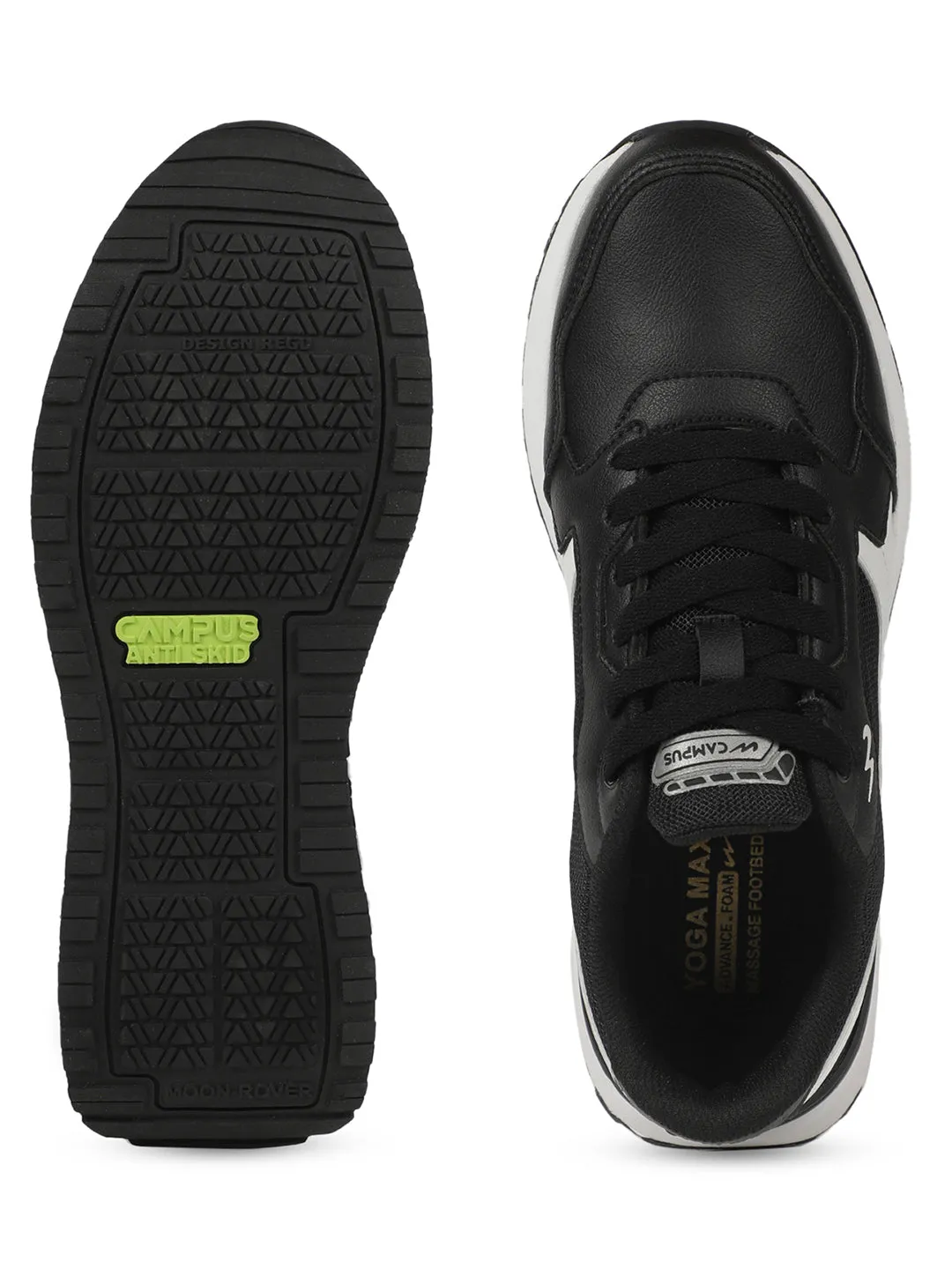 STOM Black Men's Sneakers sold by Campus Shoes product image thumbnail 4