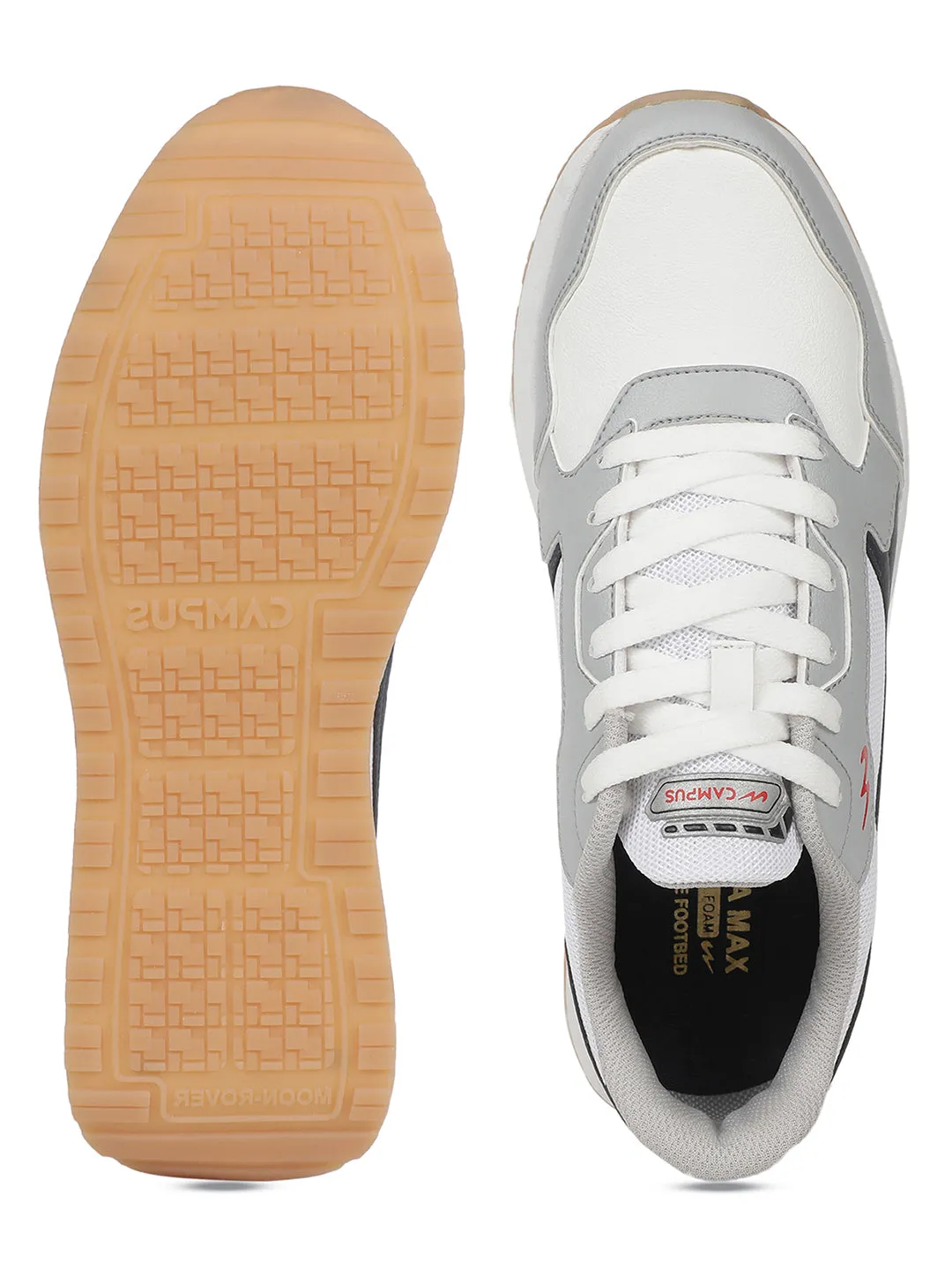 STOM White Men's Sneakers sold by Campus Shoes product image thumbnail 3