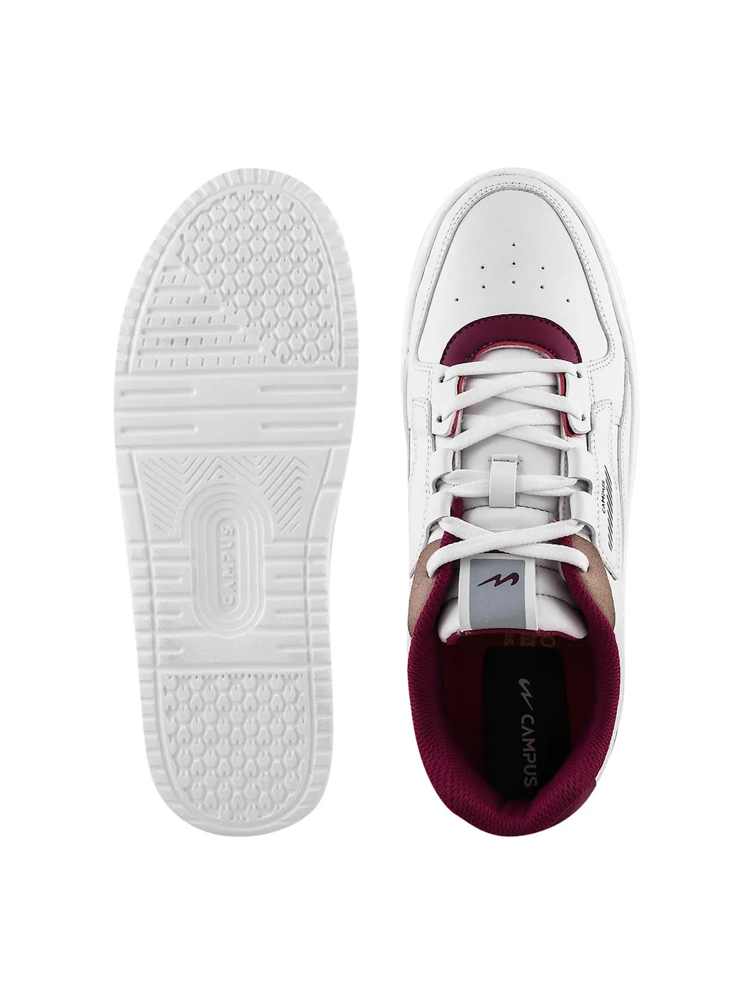 OG-11 White Men's Sneakers sold by Campus Shoes product image thumbnail 5