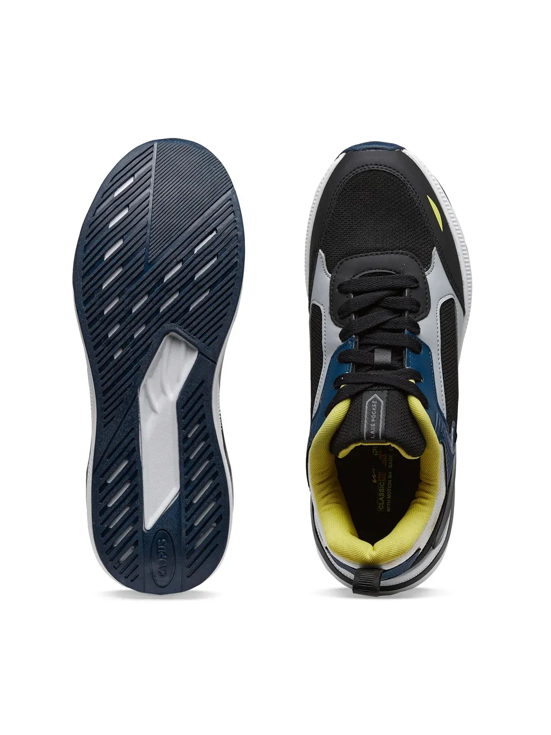 COVE Black Men's Sneakers sold by Campus Shoes product image thumbnail 4