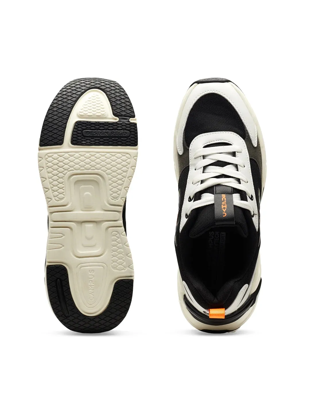 LEVEL Black Men's Sneakers sold by Campus Shoes product image thumbnail 4
