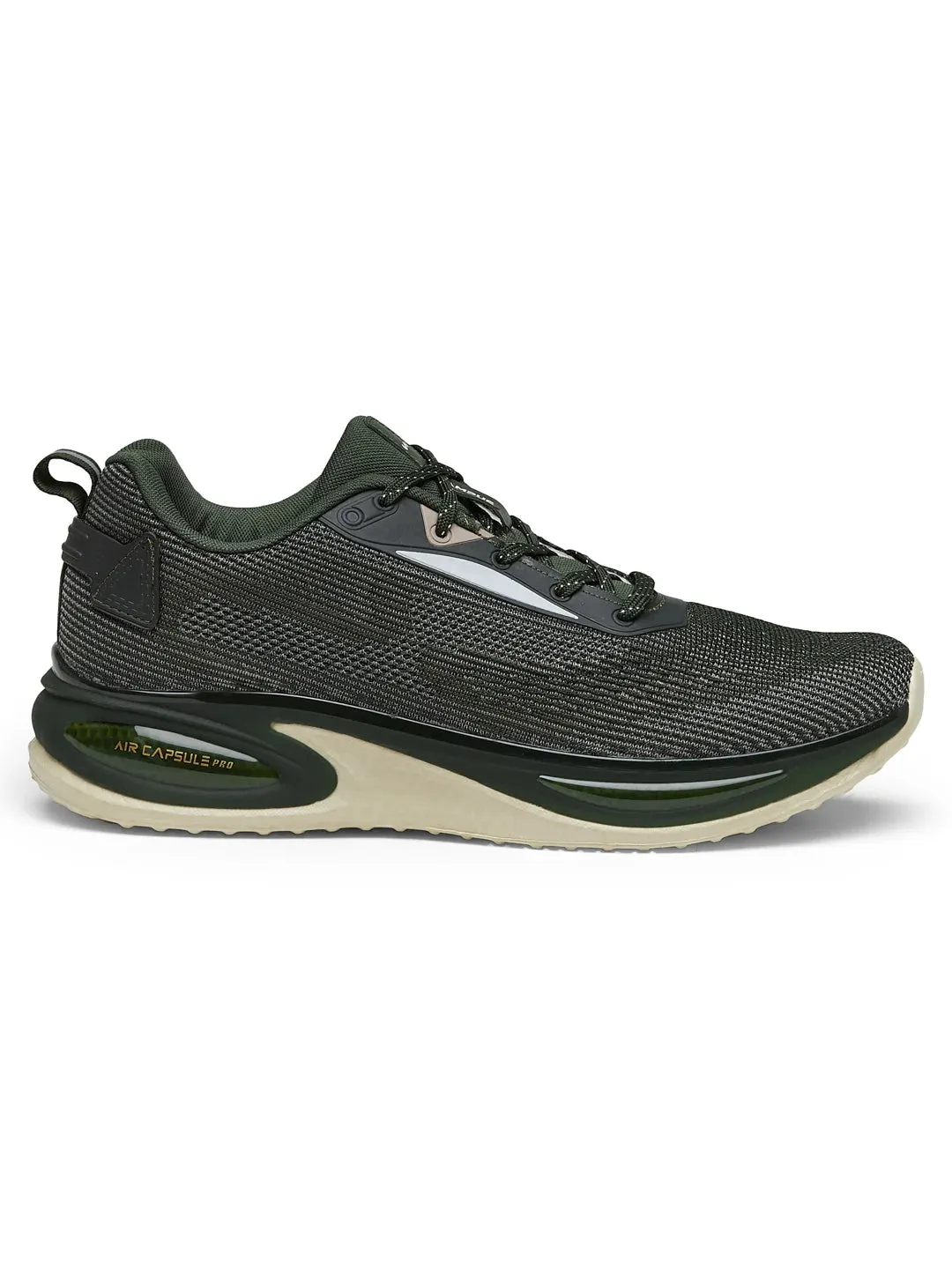 PREXTON Olive Men's Running Shoes sold by Campus Shoes