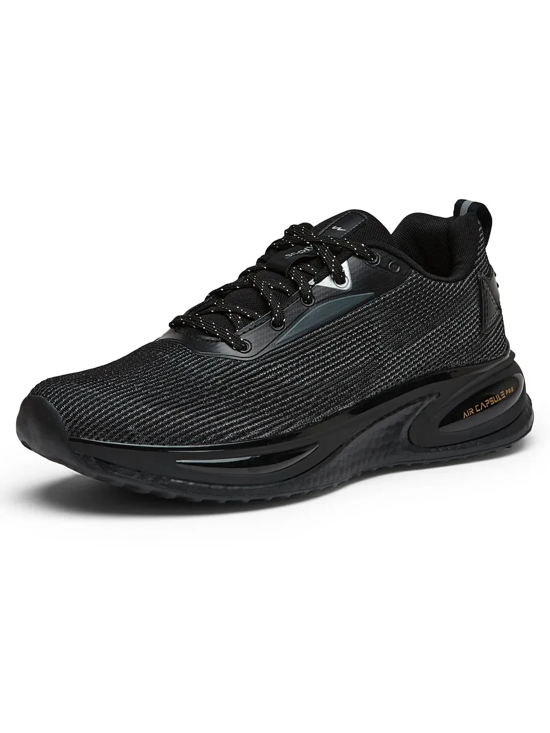 PREXTON Black Men's Running Shoes sold by Campus Shoes product image thumbnail 5