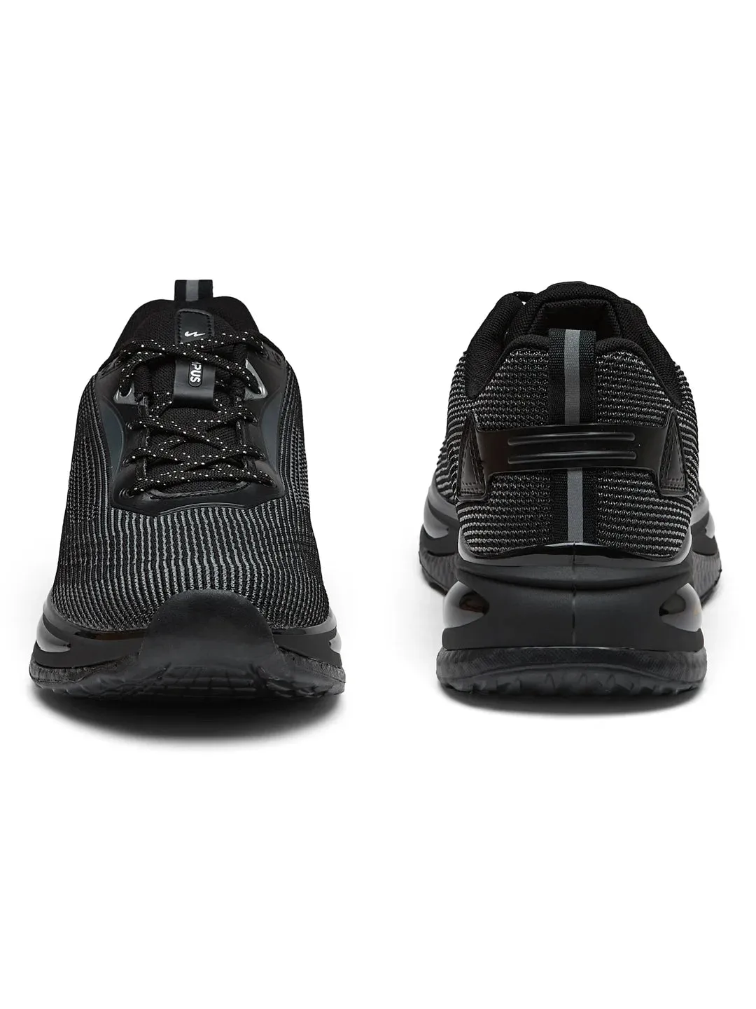 PREXTON Black Men's Running Shoes sold by Campus Shoes product image thumbnail 3