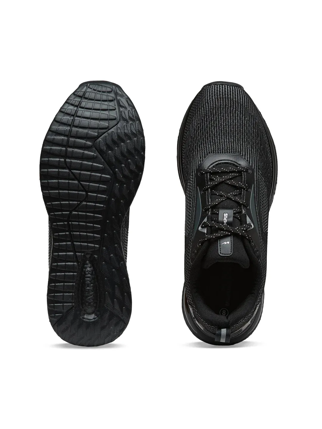 PREXTON Black Men's Running Shoes sold by Campus Shoes product image thumbnail 4