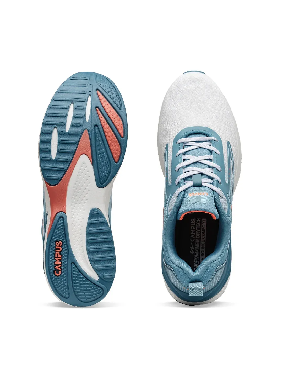 VESPER White Men's Running Shoes sold by Campus Shoes product image thumbnail 4