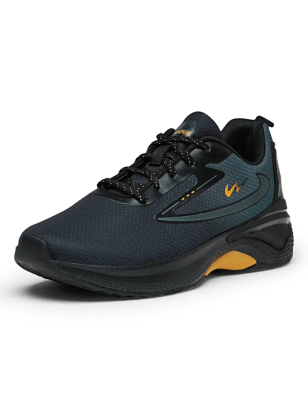 VESPER Black Men's Running Shoes sold by Campus Shoes product image thumbnail 5