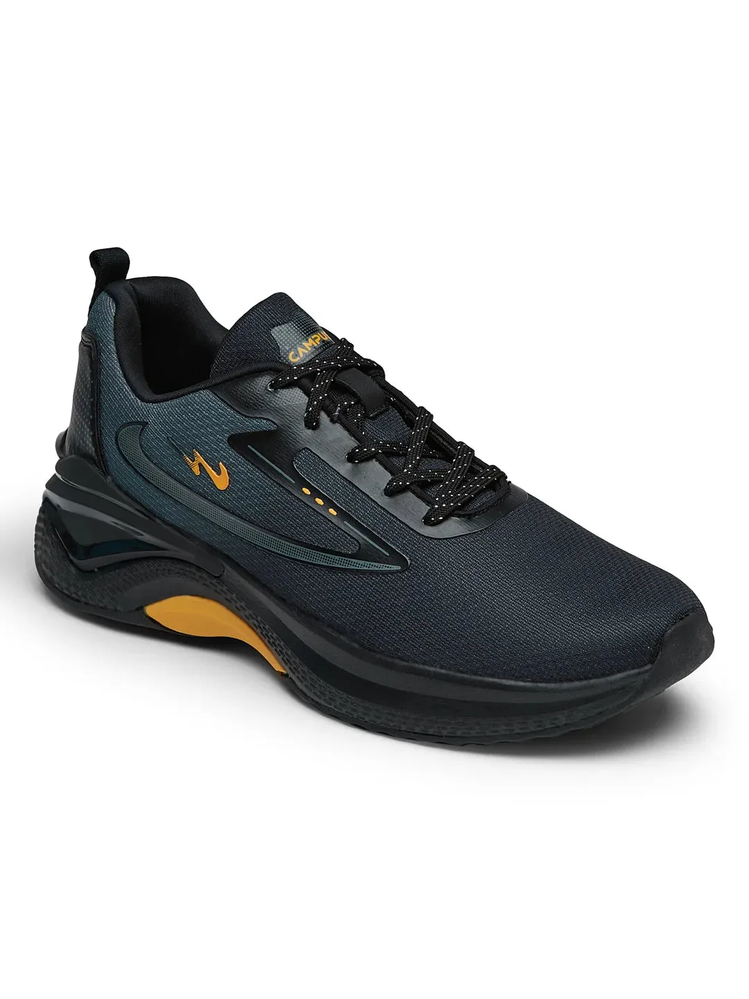 VESPER Black Men's Running Shoes sold by Campus Shoes product image thumbnail 2