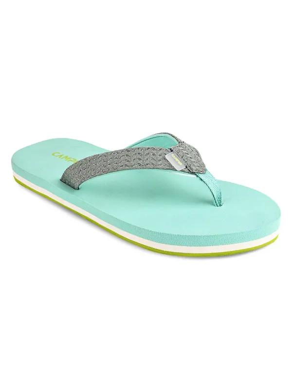 GCL-2009 Green Women's Flip Flops sold by Campus Shoes