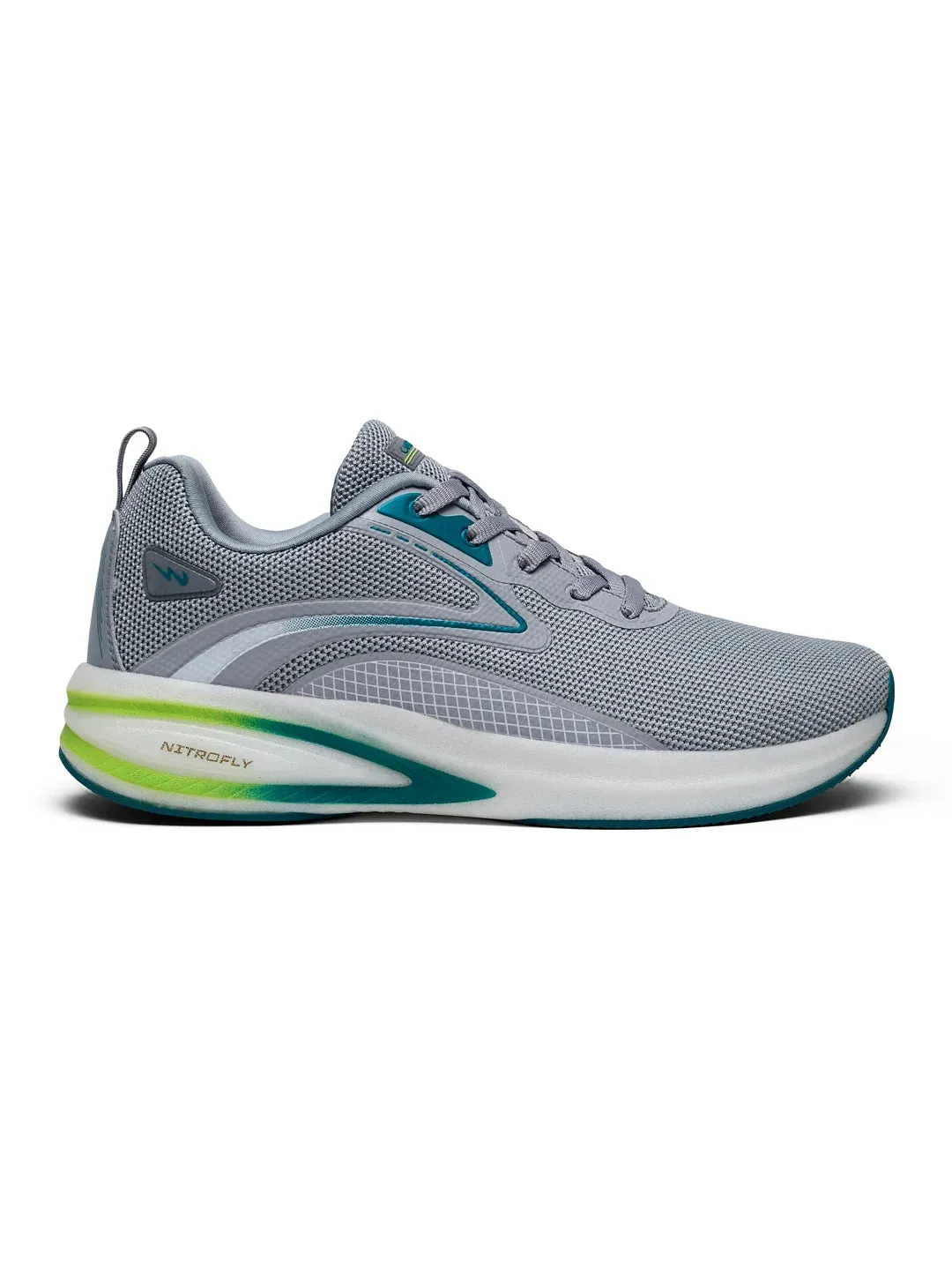 REBEL Grey Men's Running Shoes sold by Campus Shoes