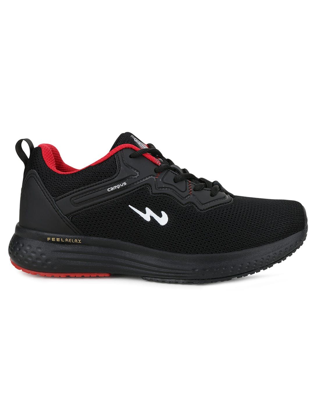 STEVEN Black Men's Running Shoes sold by Campus Shoes