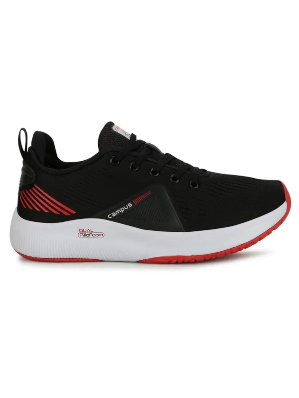 COSMOS Black Men's Running Shoes sold by Campus Shoes