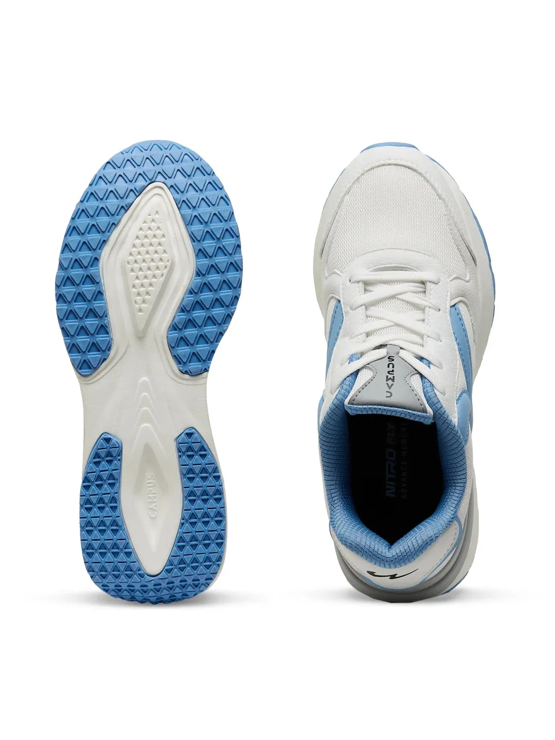 DERBI White Women's Sneakers sold by Campus Shoes product image thumbnail 4