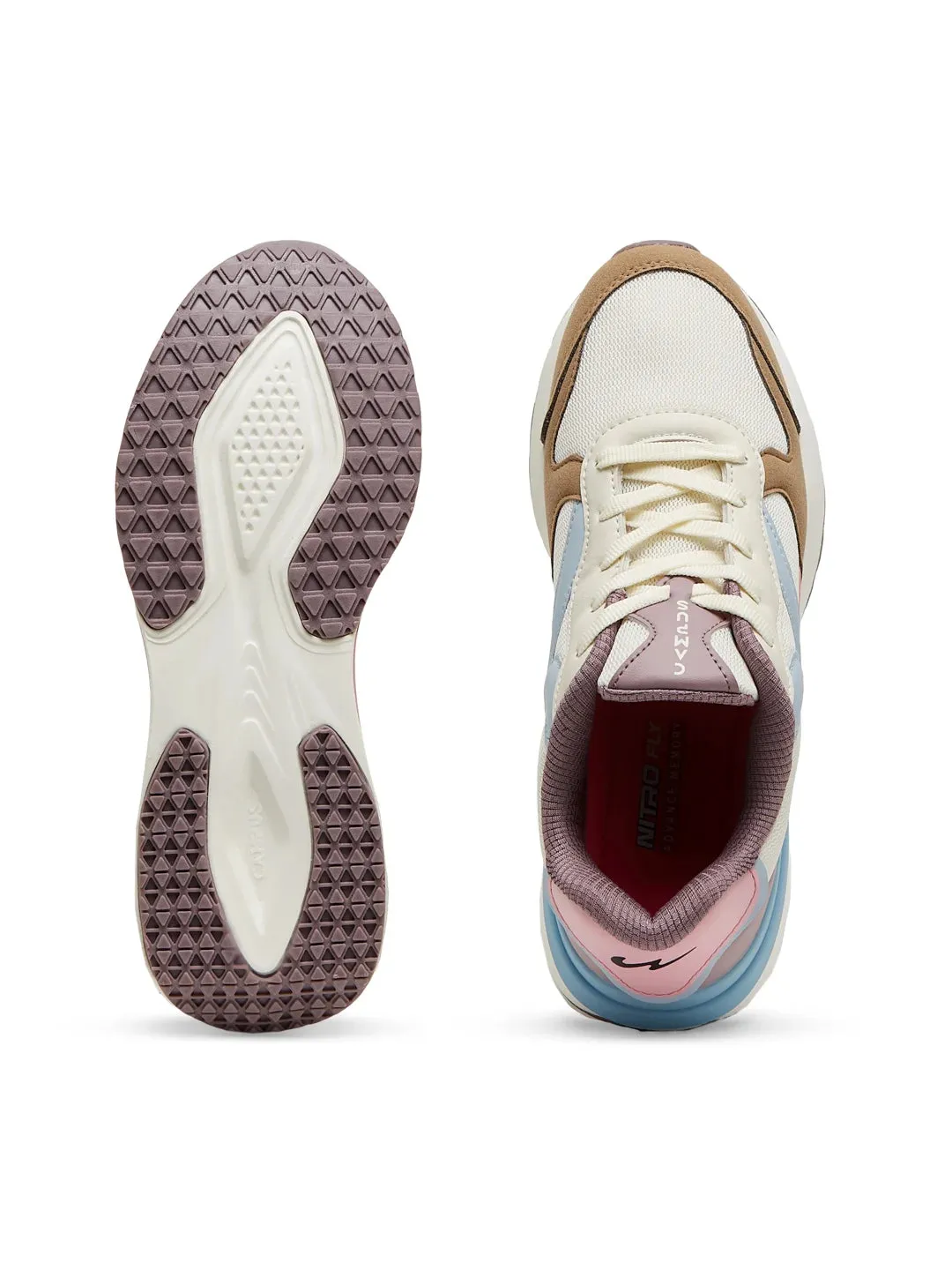 DERBI Off White Women's Sneakers sold by Campus Shoes product image thumbnail 3