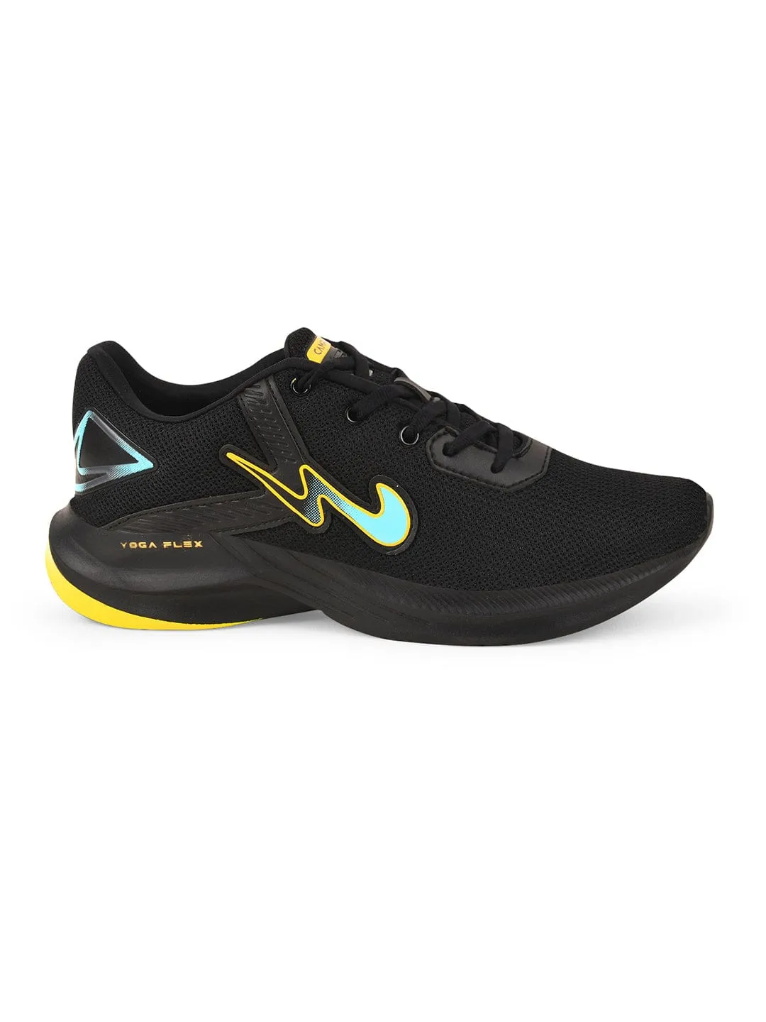 CAMP BOOSTER Black Men's Running Shoes sold by Campus Shoes