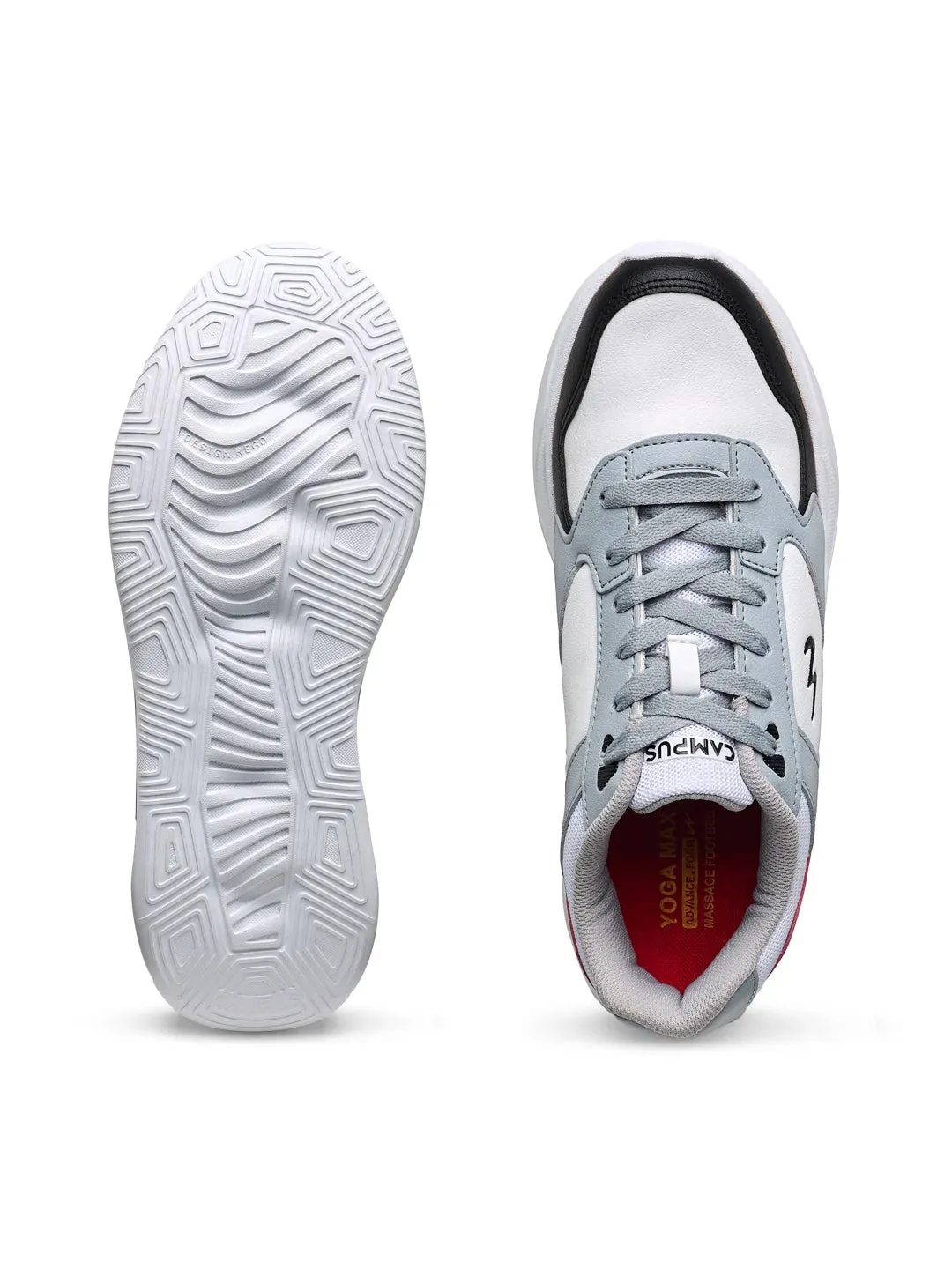 OG-35 White Men's Sneakers sold by Campus Shoes product image thumbnail 4