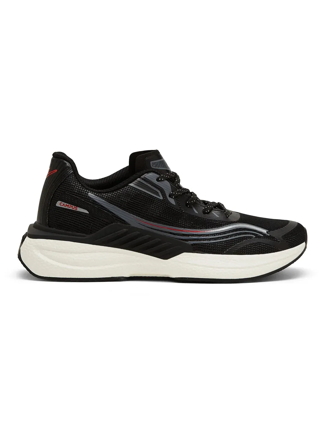 CREED Black Men's Running Shoes sold by Campus Shoes