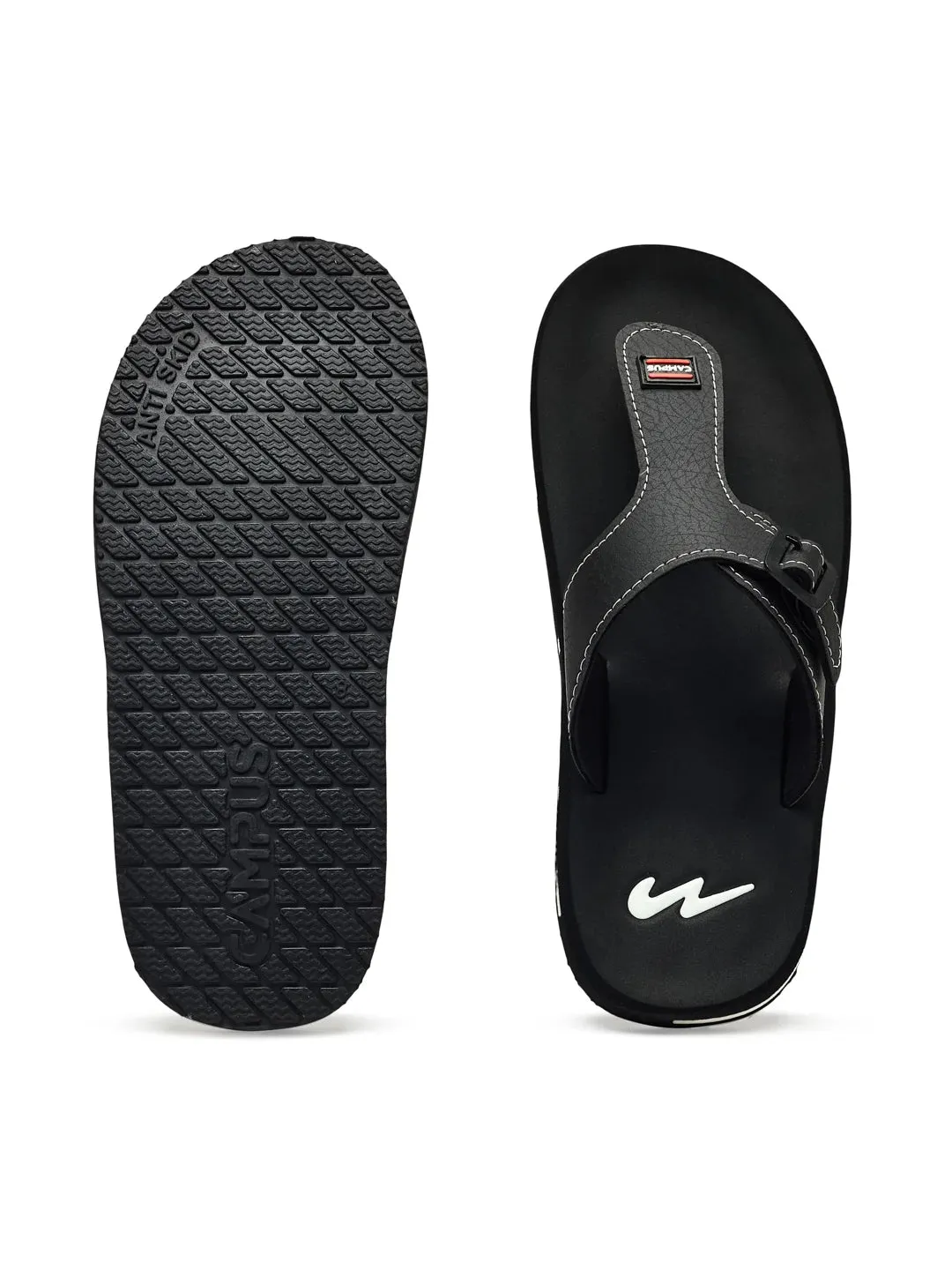 GC-1084 Black Men's Flip Flops sold by Campus Shoes product image thumbnail 4