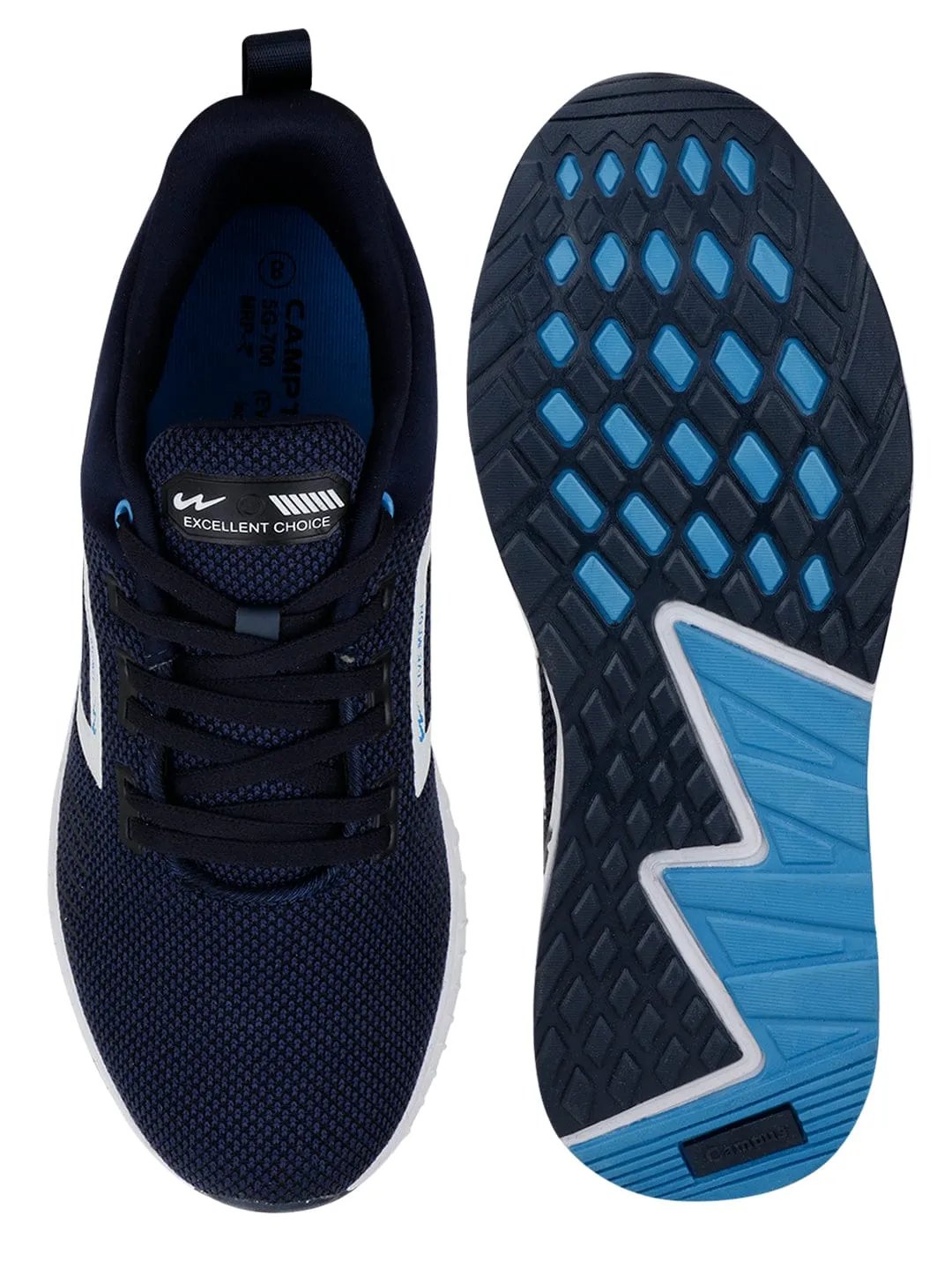 EVOK Navy Men's Sports Shoes sold by Campus Shoes product image thumbnail 4