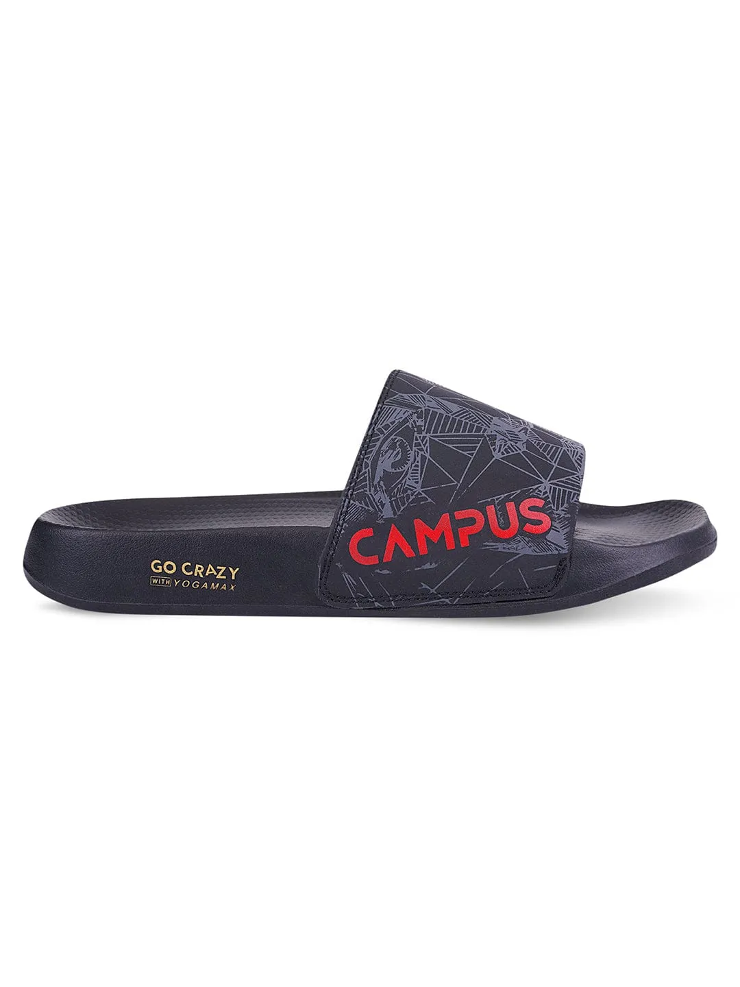 SL-423 Black Men's Slider sold by Campus Shoes product image thumbnail 2