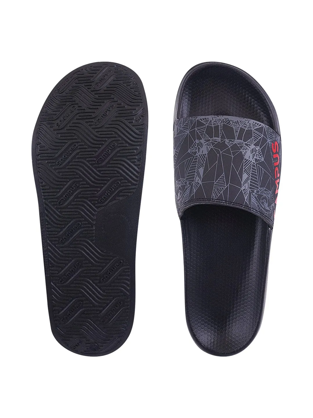 SL-423 Black Men's Slider sold by Campus Shoes product image thumbnail 4