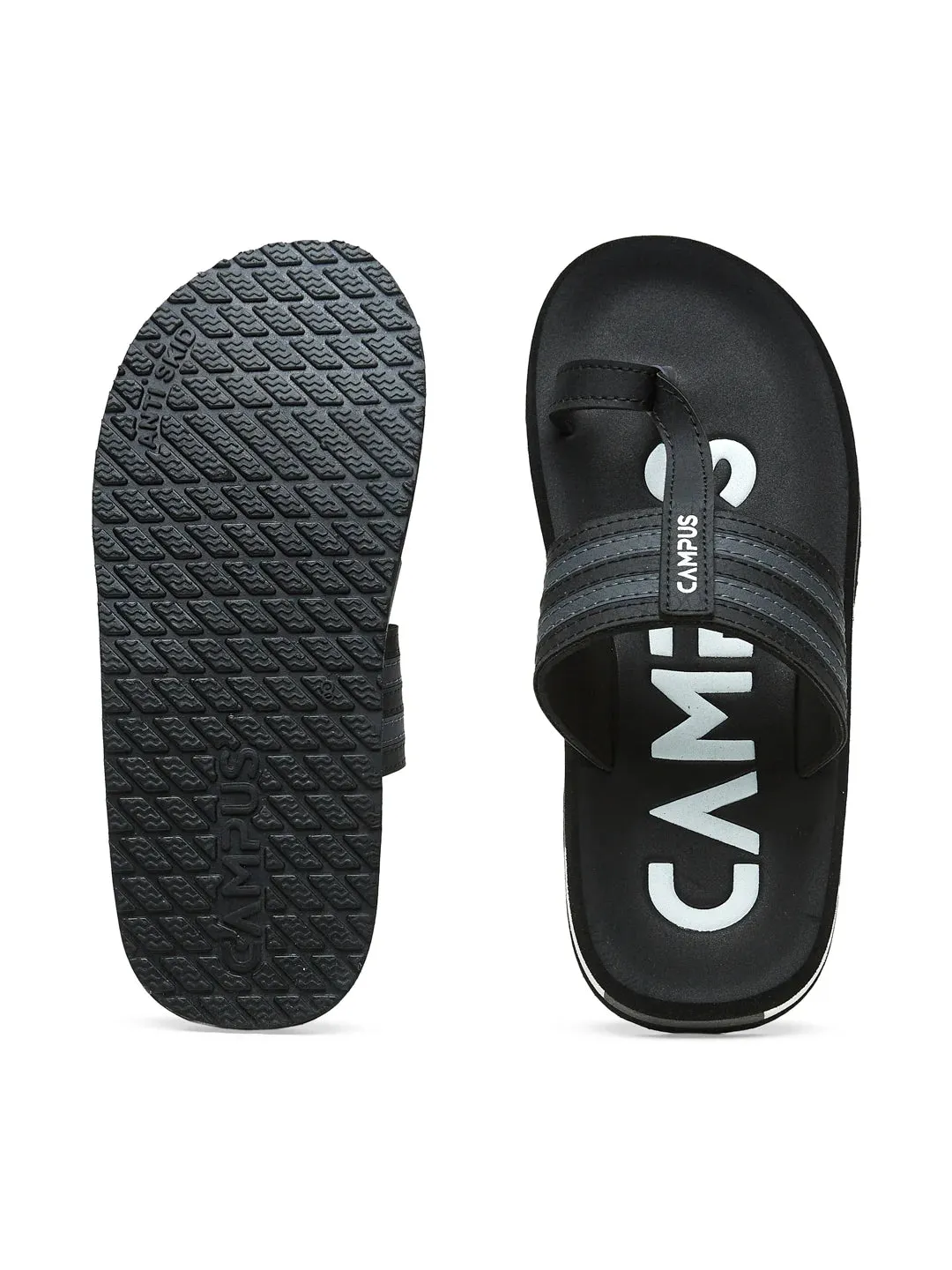 GC-1087 Black Men's Flip Flops sold by Campus Shoes product image thumbnail 4
