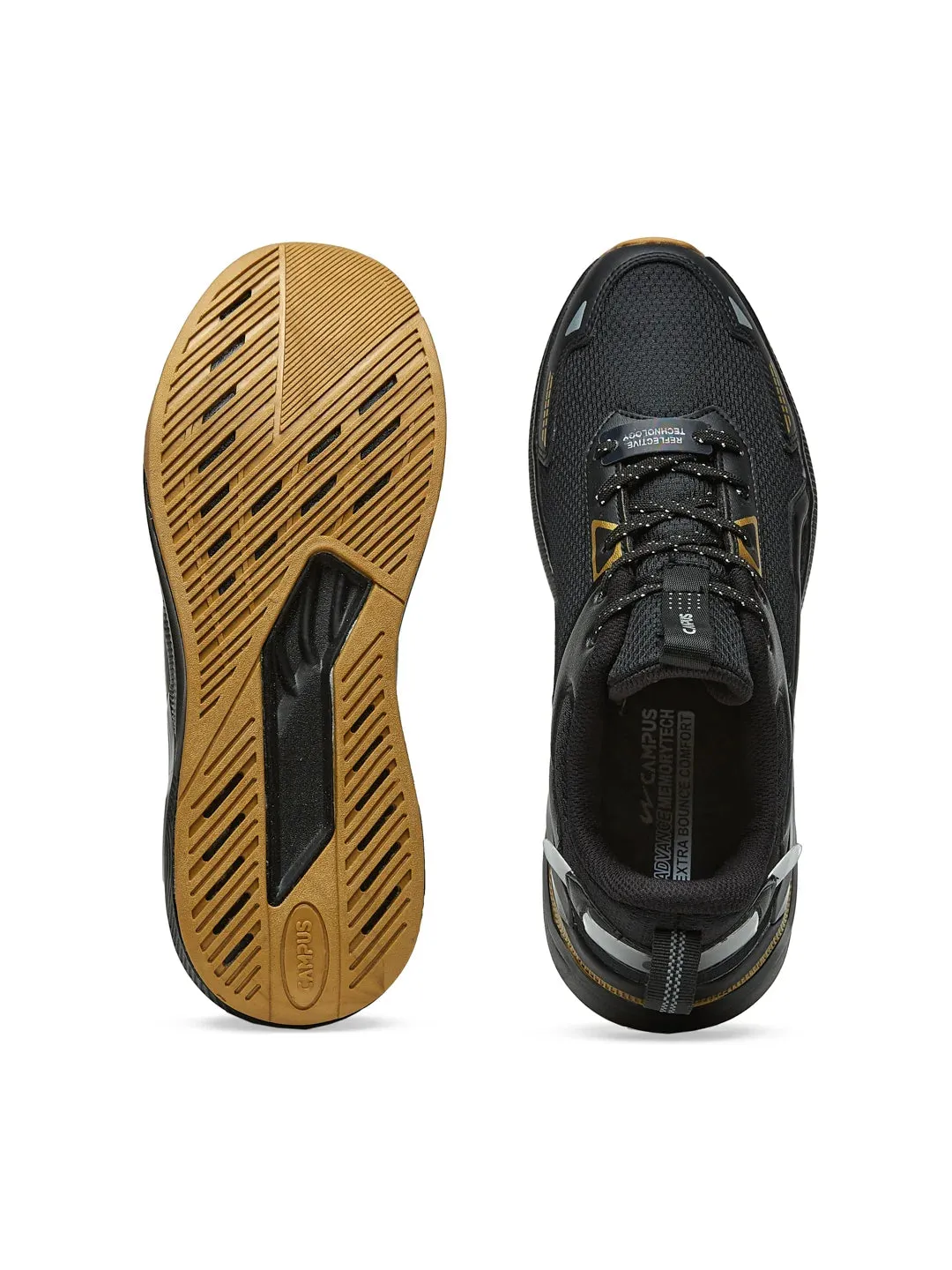 WEEKENDER Black Men's Sneakers sold by Campus Shoes product image thumbnail 4