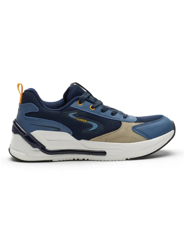 LEVEL Navy Men's Sneakers sold by Campus Shoes