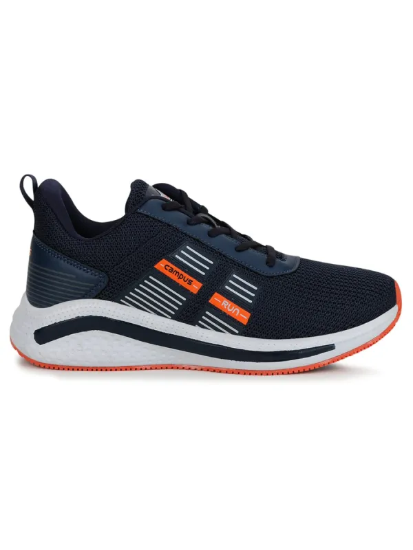 PLATEUE Navy Men's Running Shoes sold by Campus Shoes
