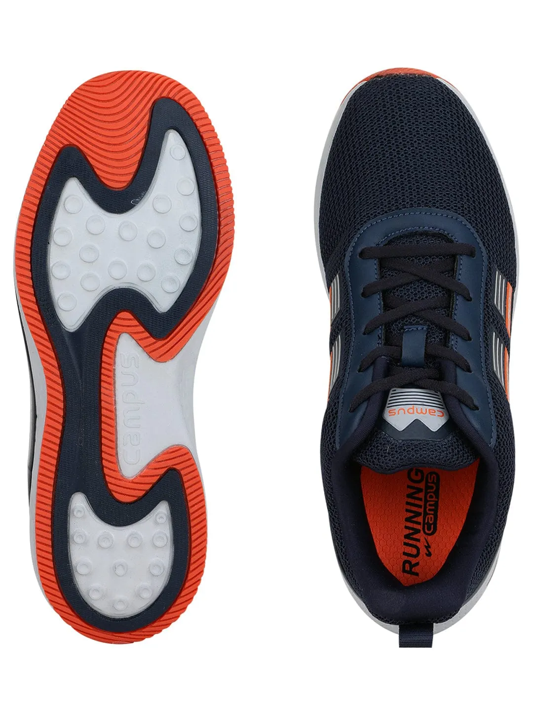 PLATEUE Navy Men's Running Shoes sold by Campus Shoes product image thumbnail 5
