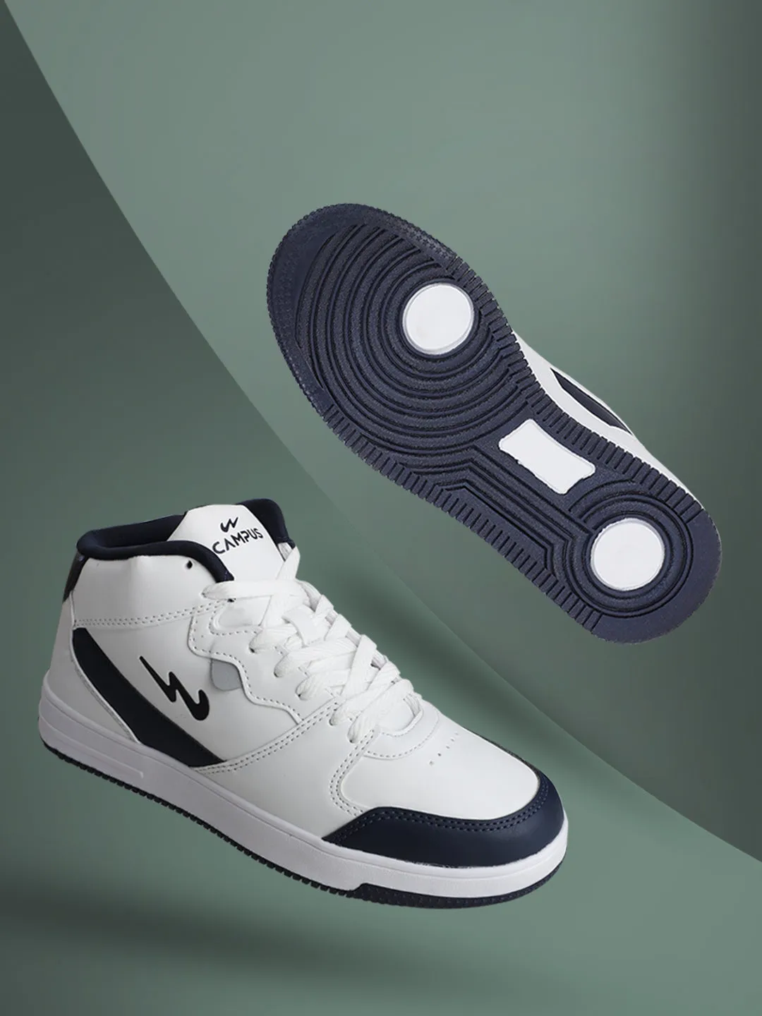 OG-09 White Men's Sneakers sold by Campus Shoes product image thumbnail 5