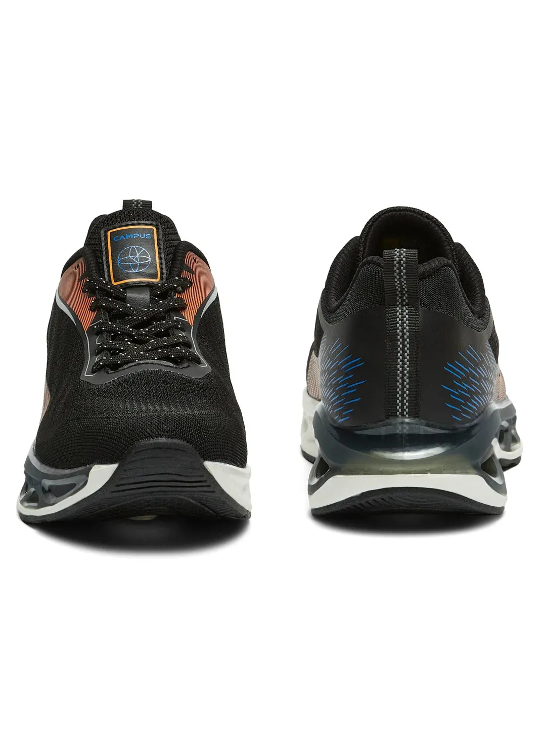 CRASH Black Men's Running Shoes sold by Campus Shoes product image thumbnail 3