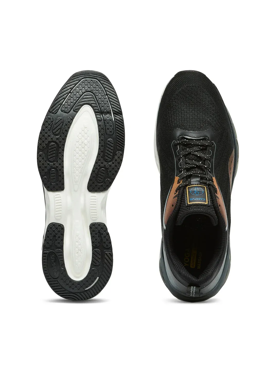 CRASH Black Men's Running Shoes sold by Campus Shoes product image thumbnail 4