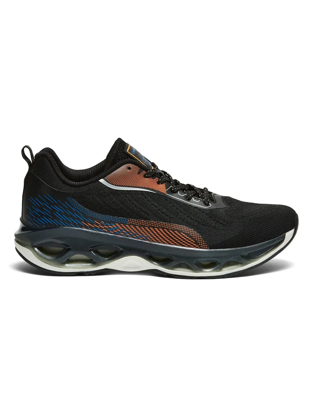 CRASH Black Men's Running Shoes sold by Campus Shoes