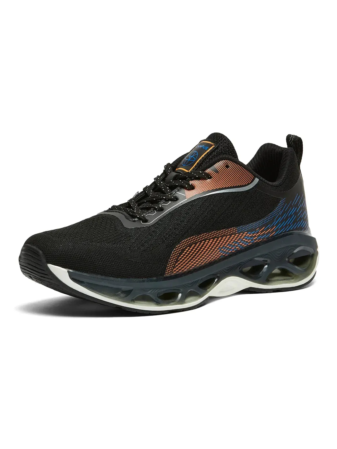 CRASH Black Men's Running Shoes sold by Campus Shoes product image thumbnail 5